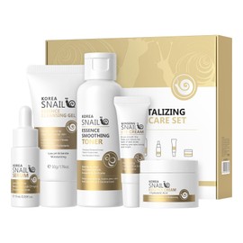 5-in-1 Hautpflege Set, Milch Hautpflege Kits für Frauen Mädchen, tägliche Hautpflege mit Gesichtsreiniger, Augencreme, Feuchtigkeitscreme, aufhellende Creme und Sonnenschutz