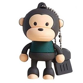 Ulticool - AFFE 16 GB – USB Stick - Monkey - Memory Stick Data Storage - Pen Drive Speicherstick – Braun Grün Beige