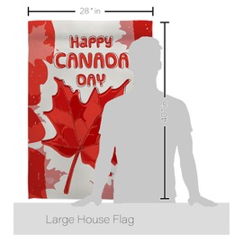 Ornament Collection Maple Canada Day House Flag Eagle Set Provinces Canadian Territories Region Country Particular Area Decoration Banner Small Garden Yard Gift Double-Sided, Made in USA