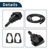 TUCKBOLD Subaru Impreza 2008-2014 Windshield Washer Nozzle No.86636FG051 Front Black