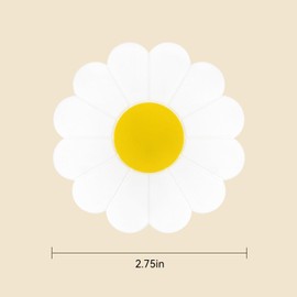 4-Pack 2.75“ White Flower Car Cup Coasters - Floral Silicone Cup Holder Insert Coasters, Non-Slip Decorative Coaster Mats for Car Truck SUV, Cute Car Accessories (White)