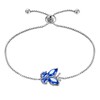 Aurora Tears 925 Sterling Silver Butterfly Bracelet, Butterflies September-Sapphire Birthstone