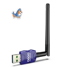 Class 1 Long Range Bluetooth Adapter for PC, QGOO USB Bluetooth Adapter for PC 5.3+EDR, Bluetooth Dongle Bluetooth Receiver Support Windows10/8.1/8/7（blue-042）