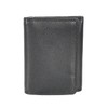 Mens Real Leather Tri-fold RFID Protected Slim Wallet Banknotes Credit