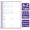 Address Book with Alphabetical Tabs - A5 Telephone & Address
