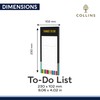 Collins Edge Rainbow Slim Magnetic to Do List Pad Black