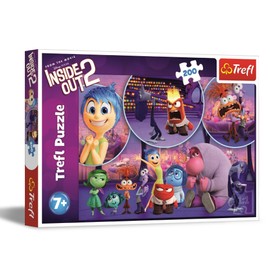 Trefl 13305 Inside Out 2, Feelings 200-Piece Colourful Puzzle with Heroes of the TV Series, Creative Entertainment, Game for Children from 7, Multicoloured