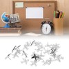 30pcs Metal Thumb Tacks Airplane Head Poster Pins with Clear