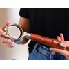 KNODOS 54mm Bottomless Portafilter Breville Compatible Rosewood Handle & Naked