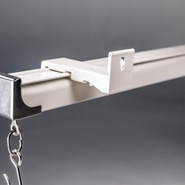 TOM TOOL Track wall mount brackets （3 pcs）, Aluminum Curtain Track-Special Accessories for Small square rail