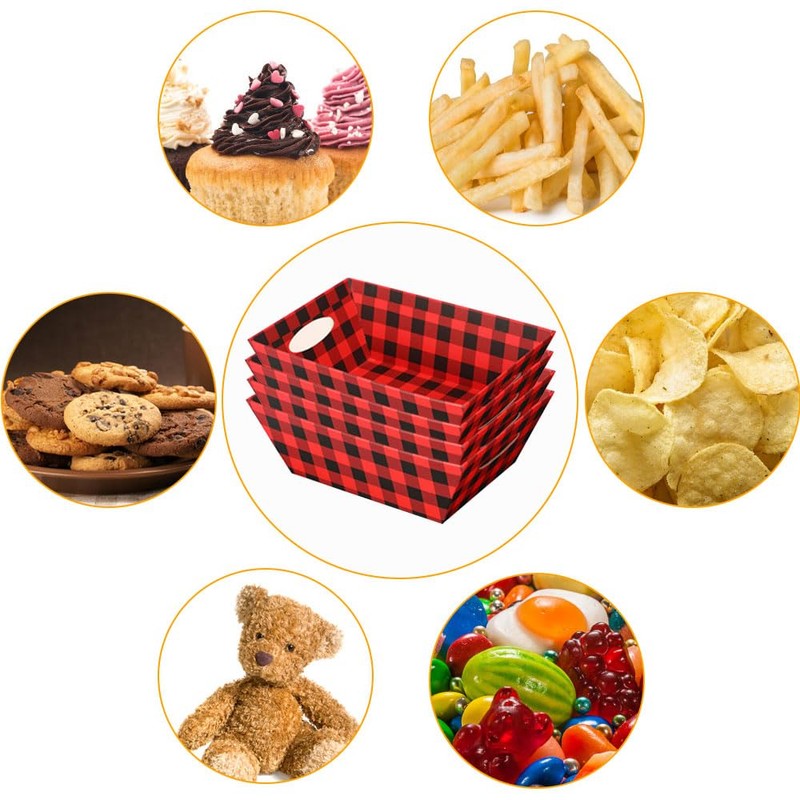 RoxNvm Hamper Baskets for Gifts Empty, 4 Gift Basket Hamper