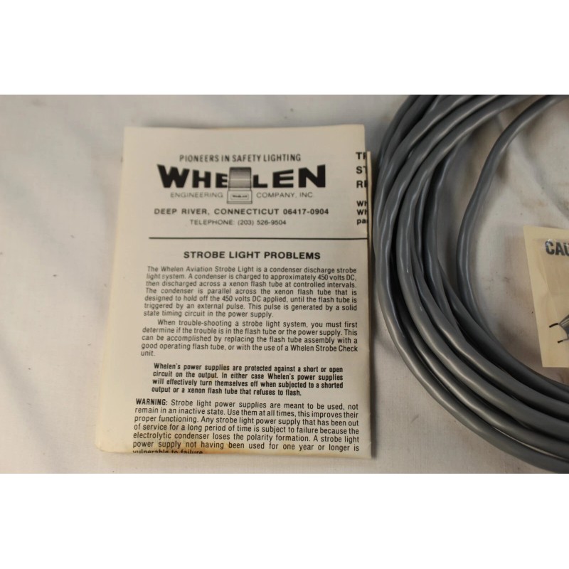 Whelen Strobe EXT-15 Extension Cable Kit P/N01-0440624-