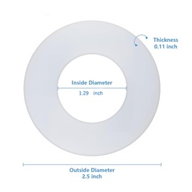 Flush Valve Seal 4pcs Diaphragm Base Sealing Washer Replacement, Drain Valve Water Stop Rubber Ring Gaskets Parts for Geberit 816.418.00.1