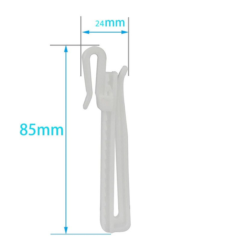 30 pcs Adjustable Curtain Hooks for Drapes Depth Pinch Pleat