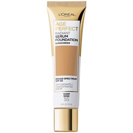 L’Oréal Paris Age Perfect Radiant Serum Foundation with SPF 50, Warm Beige, 1 Ounce