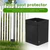 SUPVOX Adjustable Metal Post Protector Kit for Wooden Mailboxes and