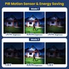 Solar Street Lights Outdoor 4-Pack, 12000LM 6500K Waterproof LED Motion