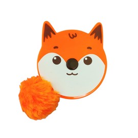 Animal tape measure with pompom fluffy tails (Fox)