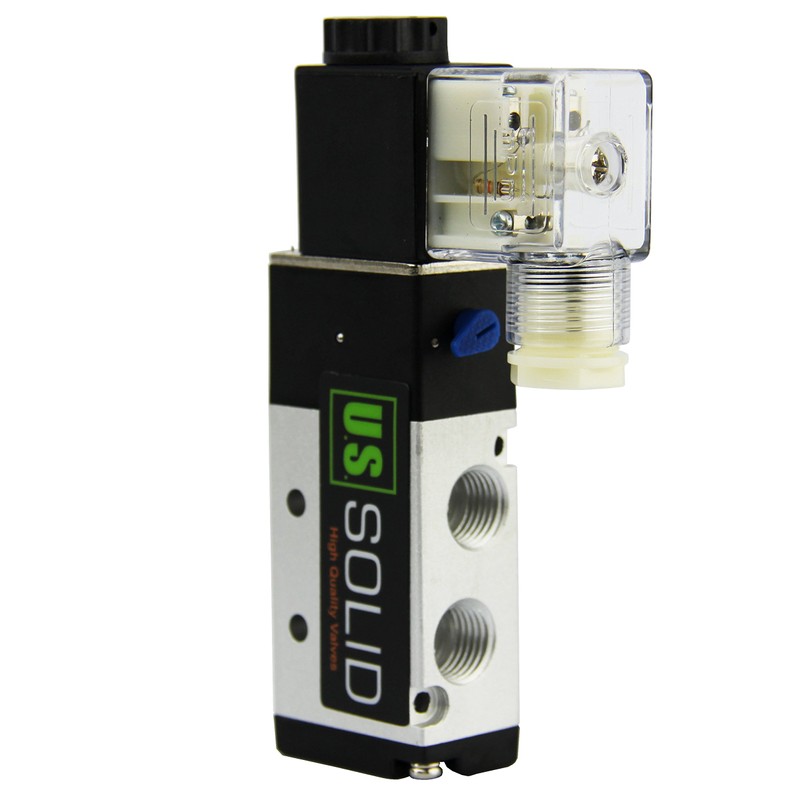 1/4" NPT 5 way 2 Position Pneumatic Electric Solenoid Valve