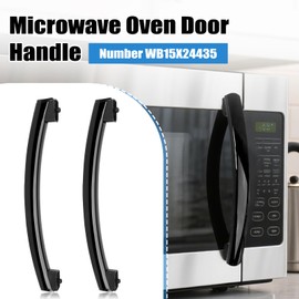 WB15X24435 Microwave Door Handle for General Electric (GE), Hotpoint, RCA Microwave Handle Replacement - 2 Pcs