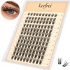 Leefrei Eyelash Cluster 10-18mm Wispy Eyelash Clusters D Curl DIY