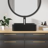 Kichae Vessel Sink Rectangular - 19"x15" Modern Bathroom Rectangle Above