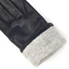 ZLUXURQ Luxury Italian Soft Leather Gloves for Women in Black