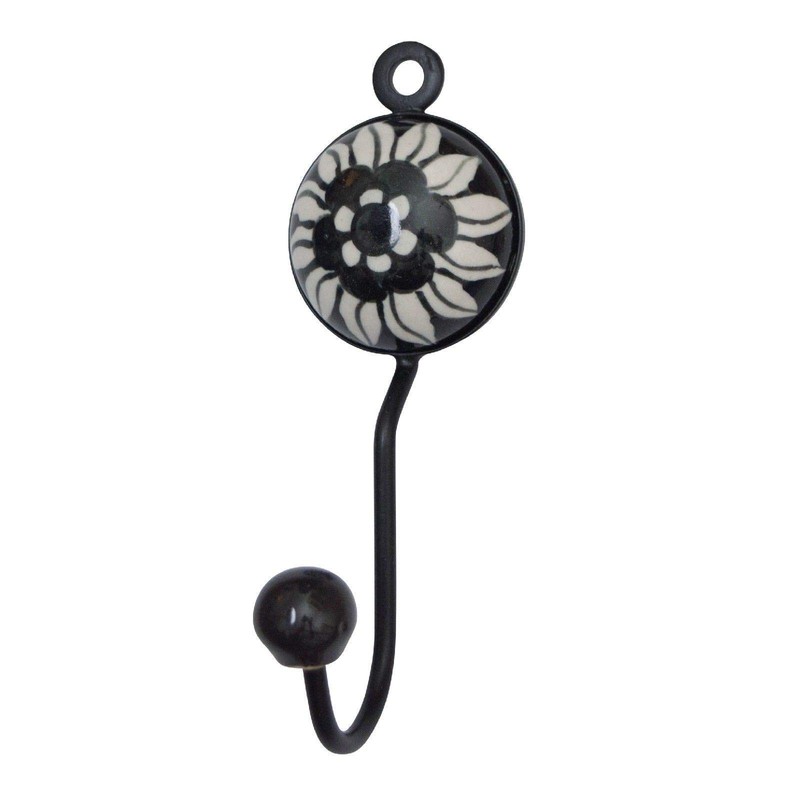 Knober Indigo Ceramic Wall Hooks Coat Hooks Clothes Hooks (04th