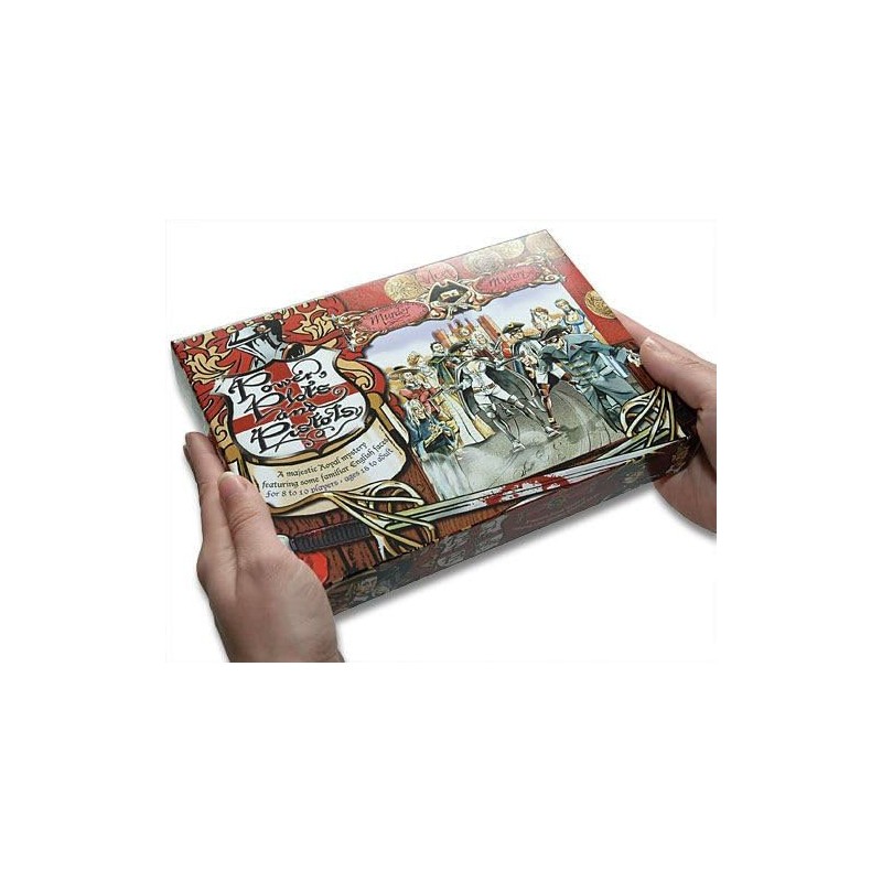 English Murder Mystery Game: Power, Plots and Pistols (A5 Box)