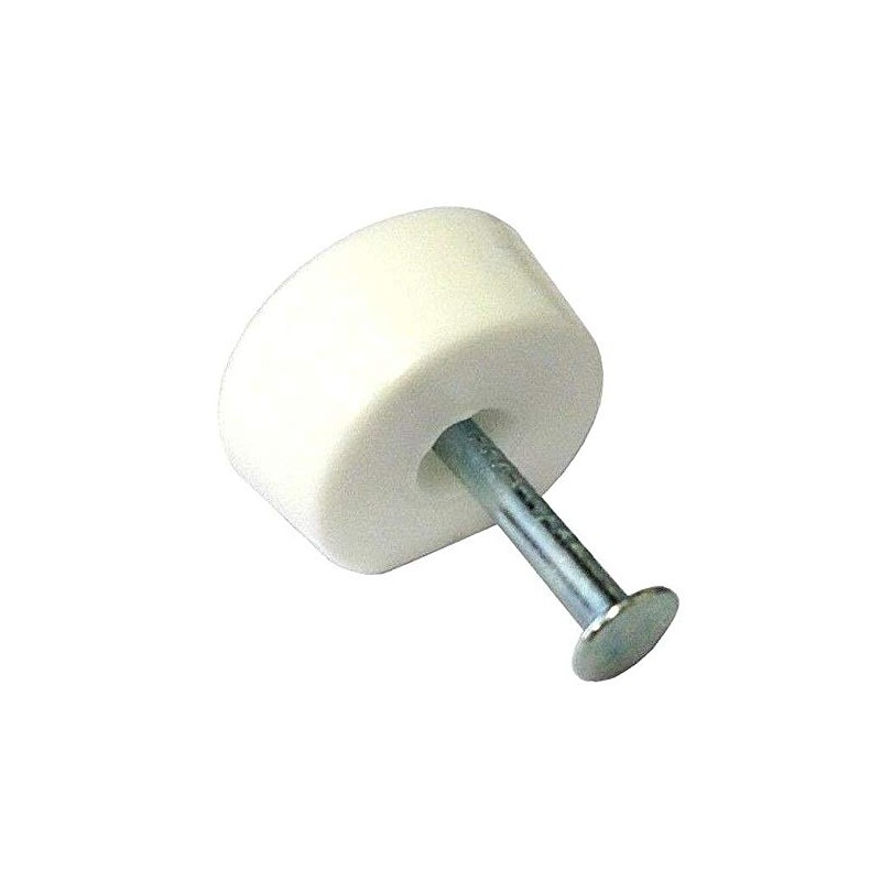 12 x White Shelf Support Nail in Pin Fix Studs