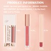 Prreal 2 Pieces Lip Liner and Lipstick Makeup Set, Matte