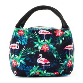 SEYATULLH Lunch Cooler Bag, Small Insulated Lunch Box Bags, Portable and Reusable Lunch Bag for Women (Flamingo)