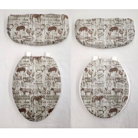 Penny's Needful Things Farmers Market Toilet Seat Lid and Tank Cover Set