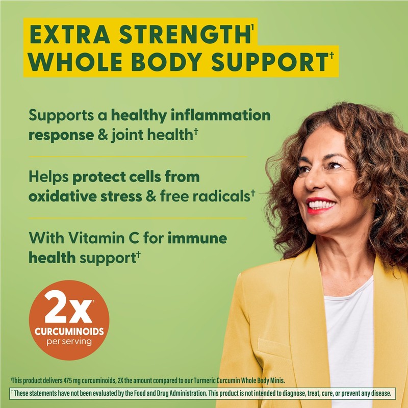MegaFood Whole Body Turmeric Curcumin Supplement - Turmeric Supplement With