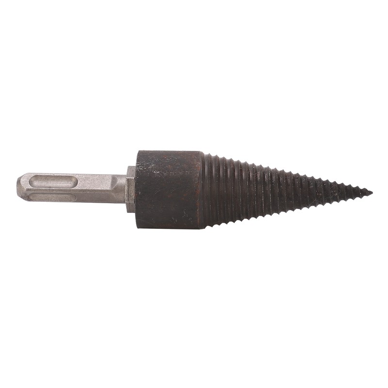 Wood Cone Punch Firewood Separation Detachable Round Shank Thread Drill