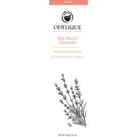 Odylique - Organic Cleanser for Dry Skin – Silk Touch Cleanser - With Purifying Lavender & Hydrating Plant Oils – Natural Cleanser For Mature Skin (95g)