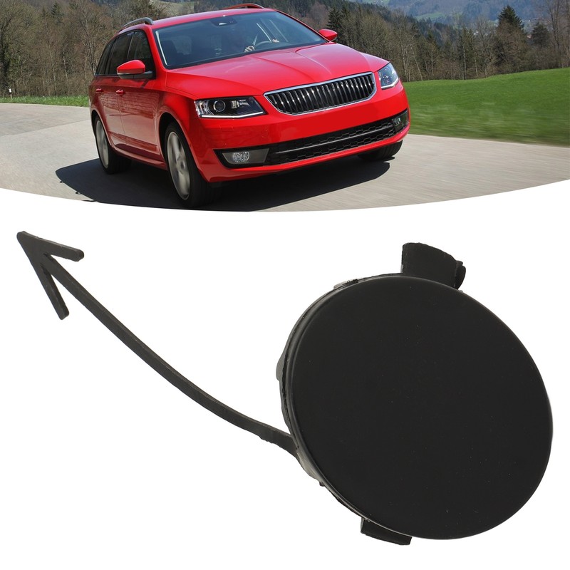 2PCS Front Bumper Tow Hook Cover 5E0807241 Replacement For OCTAVIA