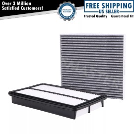 VEHITO COMBO AIR FILTER + CARBONIZED CABIN AIR FILTER for HONDA ODYSSEY 2005-2010