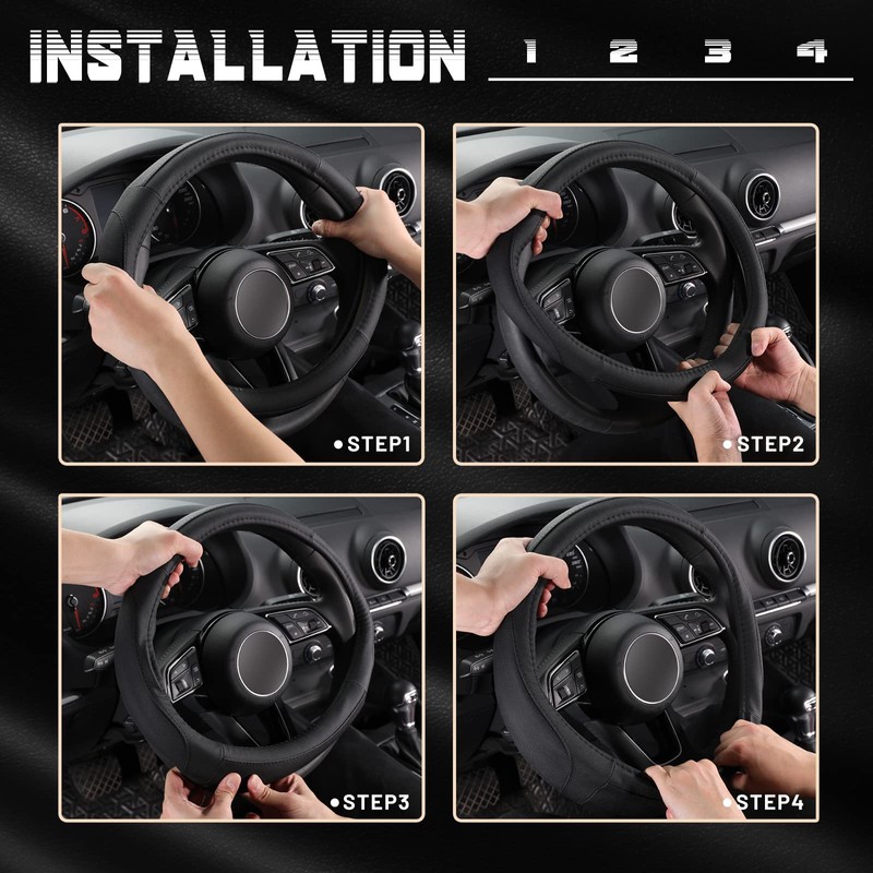 SEG Direct Car Steering Wheel Cover for Prius Civic Model