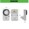 Generic 120V Mechanical Timer with Single Outlet for Aquarium, Grow