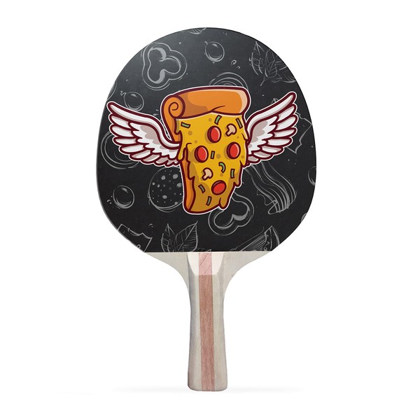 TigerTail Sports Pizza Angel Colorful Design Ping Pong Paddle, Premium
