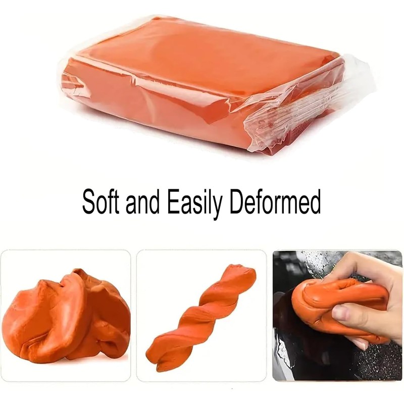 Premium Orange Car Clay Bar Kit - 2 Pcs with,High-Grade