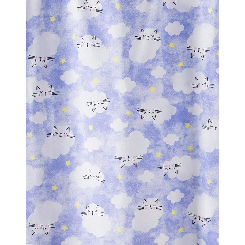 CHUNG Women Cotton Pajamas Set Short Sleeve Top Capri Pants