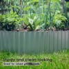 Worth Garden Wide-Corrugated Galvanized Steel Landscape Lawn Edging - 6"