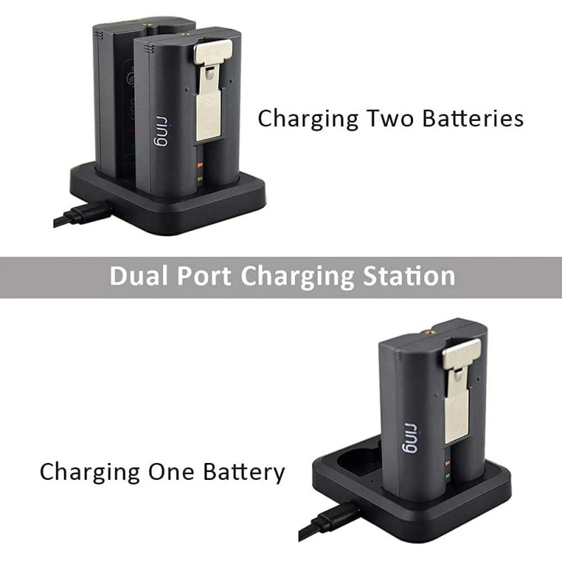 GoHonor Dual Ring Battery Charger Station For Spotlight Cam Video