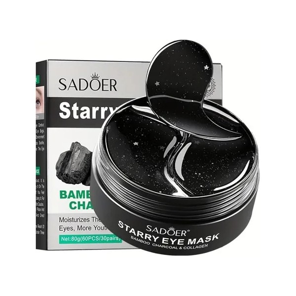Parches Hidrogel Para Ojeras Sadoer Carbón De Bambú Estrella Todo