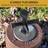 Feekoon 6 Sided Cleanout Plug Wrench, Plumbing Tools and Plumbing