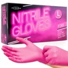 JFA Medical Large Size Disposable Powder Free Pink Nitrile Gloves