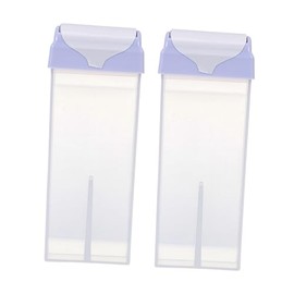Baluue Baluue 2pcs Hair Removal Wax Bottles Cosmetic Containers Wax Storage Case Wax Sub Bottle Storage Bottles Dehairing Wax Empty Holder Wax Machine for Hair Removal Packing Bottle Abs White