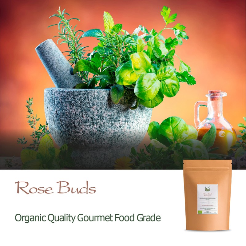 Damask Rose Bud Organic Quality - Dried Rosebud - Rosebud